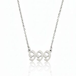 Angel Number 999 Release Stainless Steel Necklace